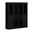 65 Inch Pantry China Cabinet with Raised Panel and 2-Drawers In Black