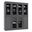 65 Inch Pantry China Cabinet with Raised Panel and 2-Drawers In Gray