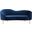 Ritz Velvet Loveseat In Navy