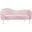 Ritz Velvet Loveseat In Pink