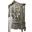 Versailles Antique Platinum Curio Cabinet