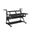 67 Inch Wood and Metal Rolling Computer Desk In Black