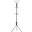 68 Inch Coat Rack In Silver Metal