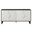 68 Inch Distressed Carved Floral Sideboard with Four Doors In Black and White