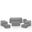 7 Piece Outdoor Furniture Cover Set In Gray
