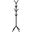 70 Inch Coat Rack In Black Metal I 2057