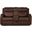 70 Inch Manual Reclining Loveseat with Storage In Dark Brown