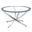Brooke Glass Top Coffee Table Chrome and Black