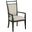 Plank Road Charcoal Oakley Arm Chair Set of 2
