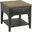 Plank Road Charcoal Artisans Rectangular Drawer End Table
