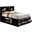 Crown Mark Furniture Emily Captain's King Bed in Black