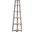 72 Inch Industrial Grey Corner Accent Etagere Bookcase