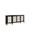 72 Inch Mirrored Solid Wood Distressed Solid Console Table In Silver and Black