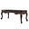 72 Inch Wood Executive Desk with Three Drawers In Dark Brown