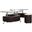 Buckley 3-piece Coffee Table and Stools Set Cappuccino