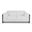 75 Inch Italian Leather Loveseat In White and Black