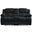 77 Inch Manual Reclining Loveseat with Storage In Black