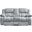 77 Inch Manual Reclining Loveseat with Storage In Light Gray