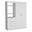 79 Inch Wood Two Door Three Drawer Combo Dresser In White