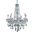 7958d28c GtRc Verona 28" Chrome 8 Light Chandelier With Golden Teak Royal Cut Crystal Trim
