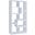 Theo 10-shelf Bookcase White