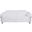 83 Inch Italian Leather USB Reclining Sofa with Chrome Legs In White