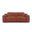 86 Inch Italian Leather USB Reclining Sofa with Silver Legs In Camel
