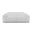 86 Inch Italian Leather USB Reclining Sofa with Silver Legs In White