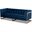 Baxton Studio Ambra Glam and Luxe Royal Blue Velvet Fabric Upholstered and Button Tufted Gold Sofa with Gold-Tone Frame