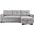 92 Inch Polyester Blend Convertible Futon Sleeper Sofa with Black Legs In Light Gray