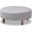 Baxton Studio Vinet Modern And Contemporary Light Gray Fabric Upholstered Natural Wood Cocktail Ottoman