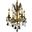 Rosalia 17" French Gold 4 Light Pendant With Clear Royal Cut Crystal Trim