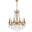 Rosalia 28" French Gold 10 Light Chandelier With Clear Royal Cut Crystal Trim