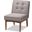 Baxton Studio Arvid Mid-Century Modern Gray Fabric Upholstered Wood Dining Chair