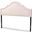 Baxton Studio Rita Modern and Contemporary Light Pink Velvet Fabric Upholstered Full Size Headboard