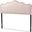 Baxton Studio Nadeen Modern and Contemporary Light Pink Velvet Fabric Upholstered Queen Size Headboard