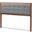 Baxton Studio Sarine Mid-Century Modern Dark Grey Fabric Upholstered Walnut Brown Finished Wood Full Size Headboard