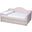Baxton Studio Perry Modern and Contemporary Light Pink Velvet Fabric Upholstered and Button Tufted Full Size Daybed with Trundle