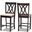 Baxton Studio Reneau Modern And Contemporary Sand Fabric Upholstered Espresso Brown Finished Wood Counter Height Pub Chair Set Of 2