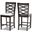 Baxton Studio Lanier Modern And Contemporary Gray Fabric Upholstered Espresso Brown Finished Wood Counter Height Pub Chair Set Of 2