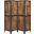 Deepika 4-panel Folding Screen Antique Nutmeg and Black