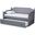 Baxton Studio Mara Classic and Traditional Grey Fabric Upholstered Grey Finished Wood Twin Size Daybed with Trundle