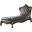 Versailles Silver Antique Platinum Chaise Lounge