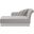 Baxton Studio Emeline Modern and Contemporary Grey Fabric Upholstered Oak Finished Chaise Lounge