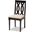 Baxton Studio Cherese Modern and Contemporary Sand Fabric Upholstered Espresso Brown Finished Wood Dining Chair Set of 4