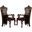 Acme Versailles Arm Chair in L.Brown/Cherry Oak (Set of 2)