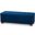 Roanoke Modern and Contemporary Navy Blue Velvet Fabric Upholstered Grid-Tufted Storage Ottoman Bench