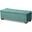 Roanoke Modern and Contemporary Teal Blue Velvet Fabric Upholstered Grid-Tufted Storage Ottoman Bench
