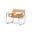 Baxton Studio Jericho Tan Leather Mid-Century Modern Accent Chair