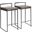 Fuji Black and Brown Counter Stool Set of 2